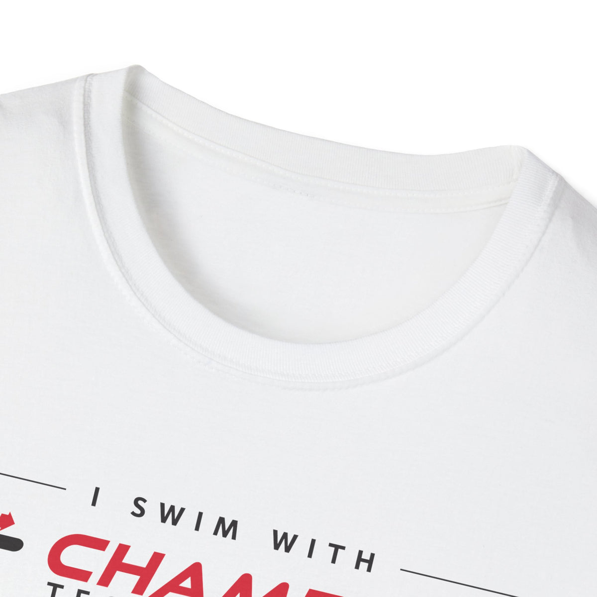ATHLETE: I swim with Champion Technique | 2-color T-Shirt, available in White or Black
