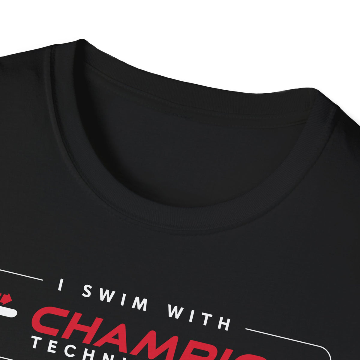 ATHLETE: I swim with Champion Technique | 2-color T-Shirt, available in White or Black