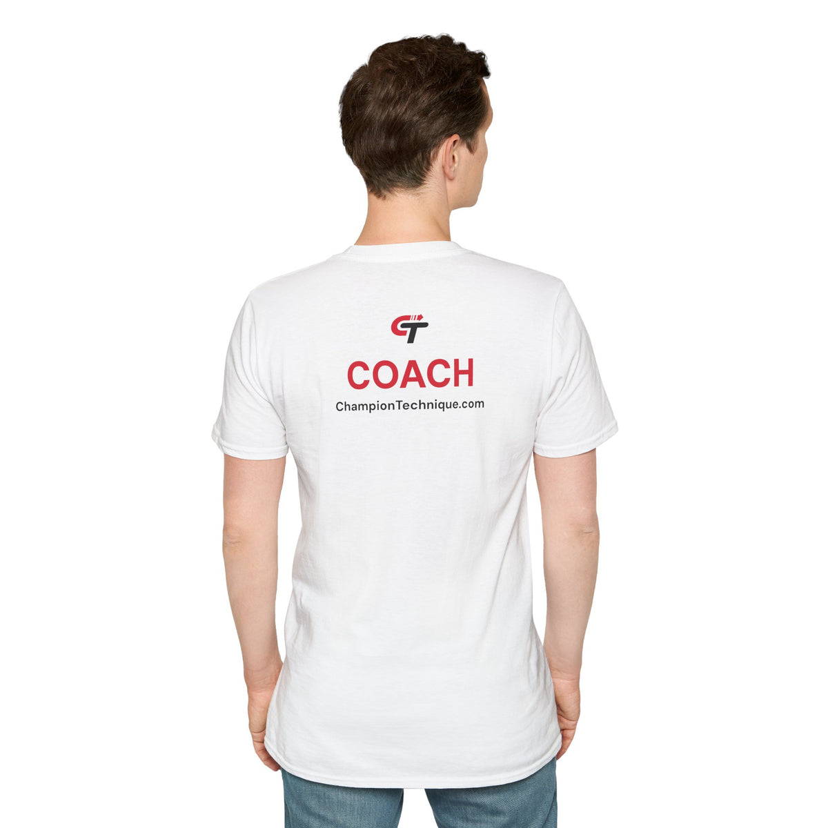 COACH: I coach with Champion Technique | 2-color T-Shirt, available in White or Black