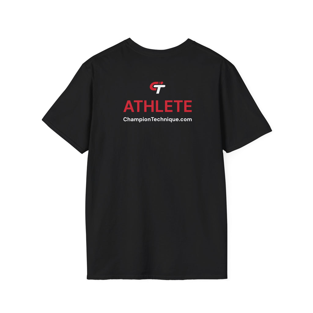 ATHLETE: I swim with Champion Technique | 2-color T-Shirt, available in White or Black